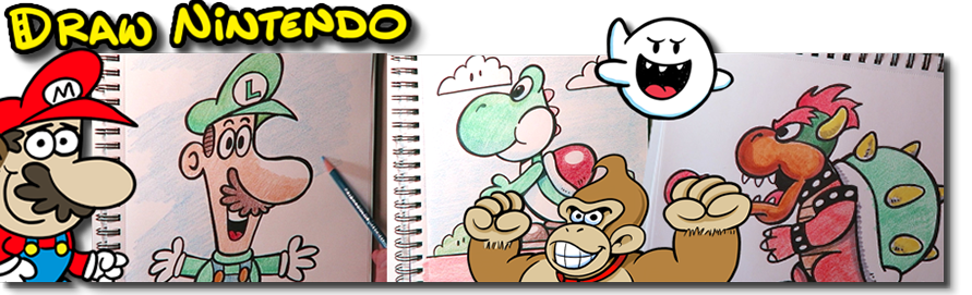 Learn how to draw all your favorite Nintendo characters. Mario, Yoshi, and Bowser are all here to draw.