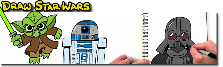 Learn how to draw Star Wars with these simple to follow drawing lessons